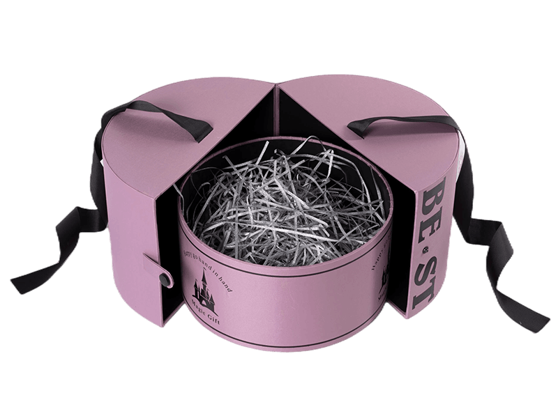 Circle/Round Hard Boxes with Raffia for Gift Packaging