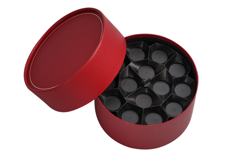 Circle Lid and Base Rigid Paper Box for Chocolate